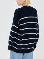 Striped Loose Knit Cardigan image 15