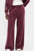 Retro Solid Hooded Zipper Loose Two Piece Set image 2