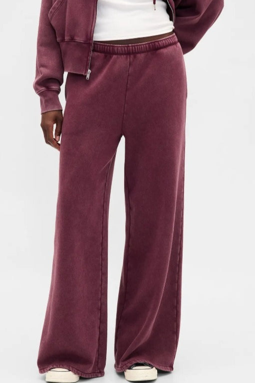 Retro Solid Hooded Zipper Loose Two Piece Set image 2