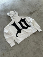 Unique Print Asymmetric Zip Hoodie image 4