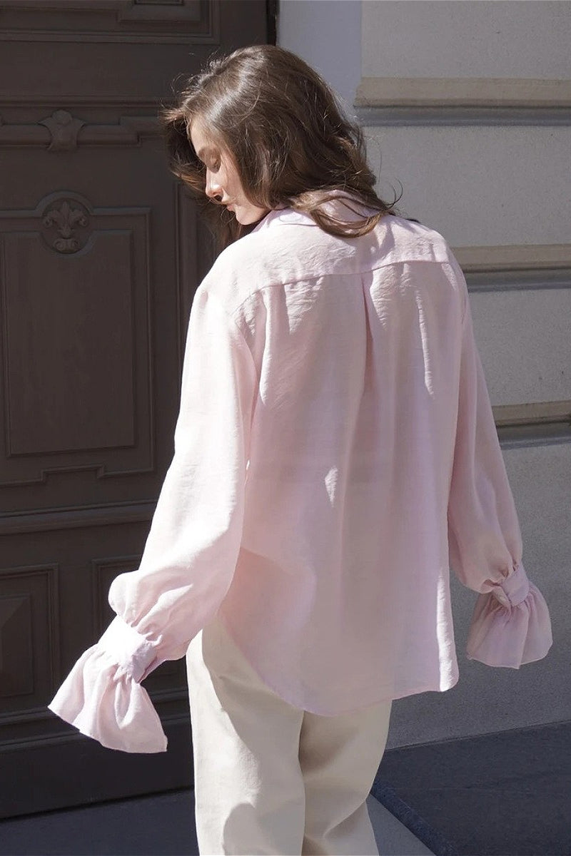 Tencel Button Up Long Sleeve Blouse image 3