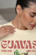 Casual Loose Cotton Fruit Print T-shirt image 4