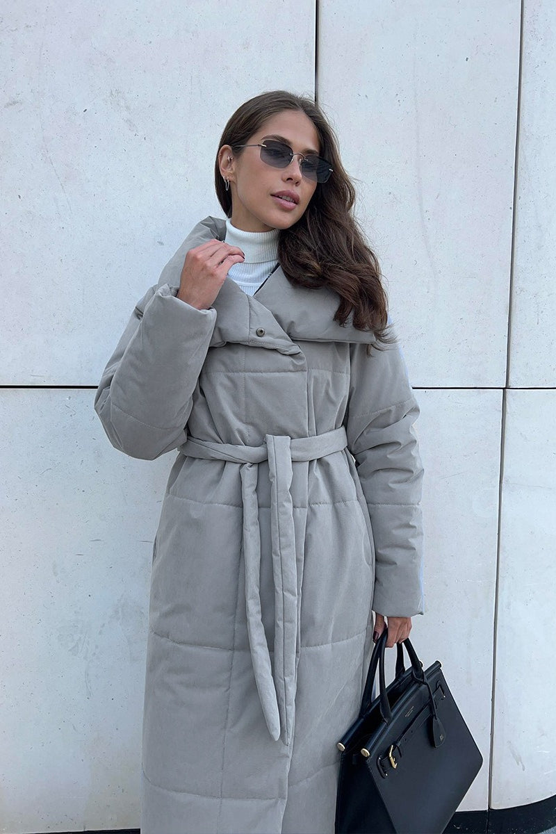 Long Stand Collar Puffer Jacket image 23