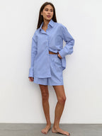 Chic Striped Cotton Casual Set  Blouse image 8