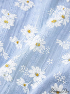 Daisy Pattern Split Trendy Slip Mini Dress image 5