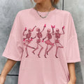 Dancing Skeletons Breast Cancer T-shirt image 1