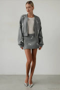 Dandelion Print Sweatshirt Loose Two Piece Set image 5
