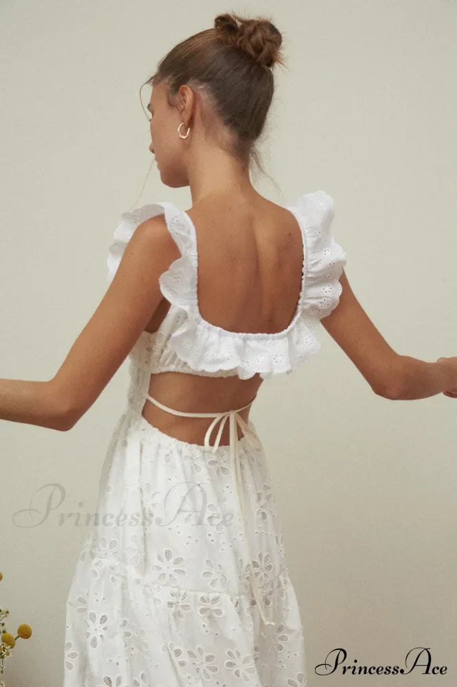 Danielle Eyelet Stylish Maxi Dress image 3