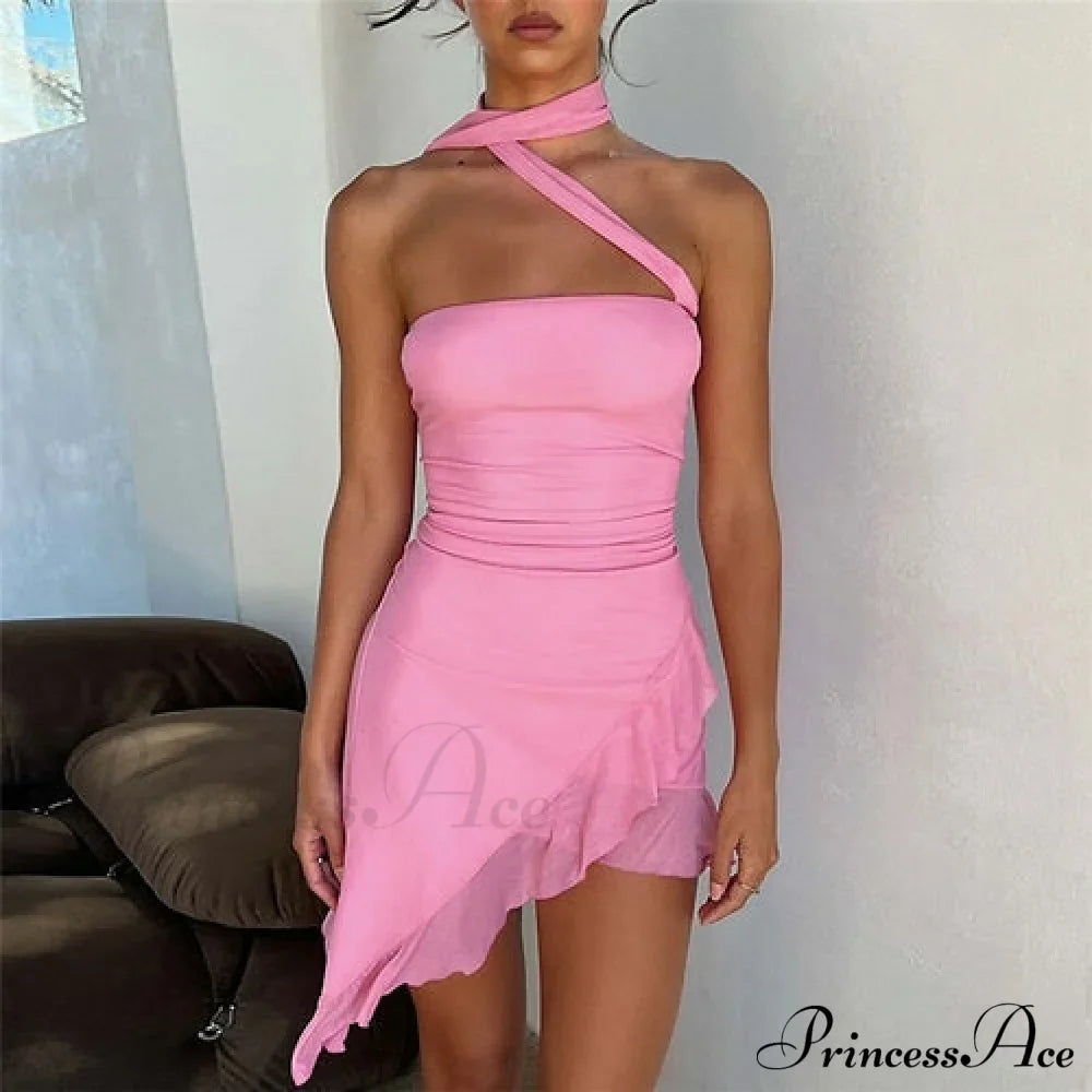 Daphne Ruched Stylish Bodycon Mini Dress image 4