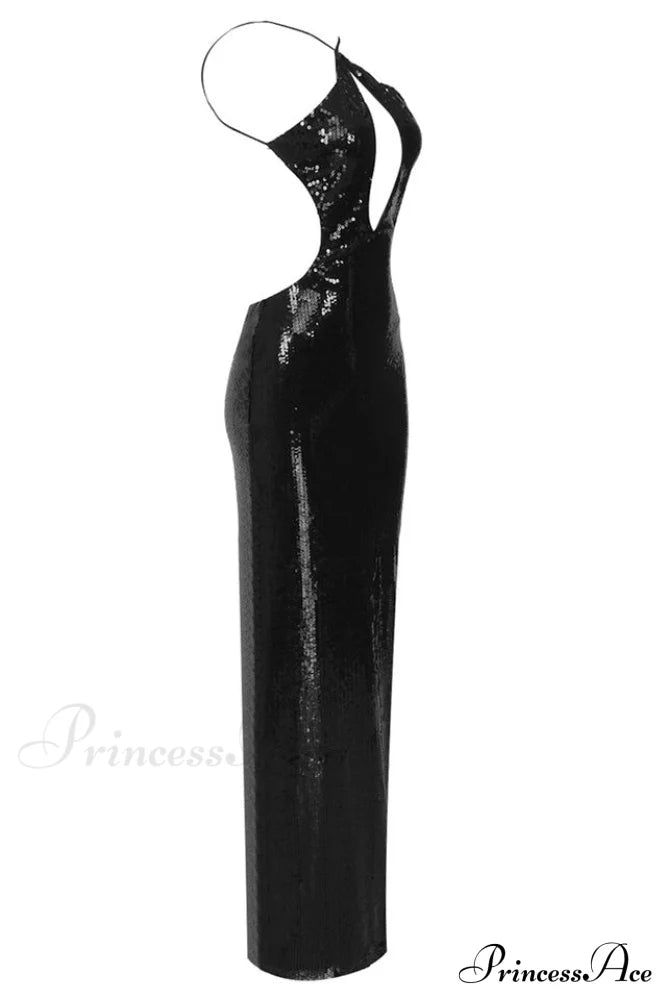 Darcy Backless Stylish Cutout Sequin Dress image 34
