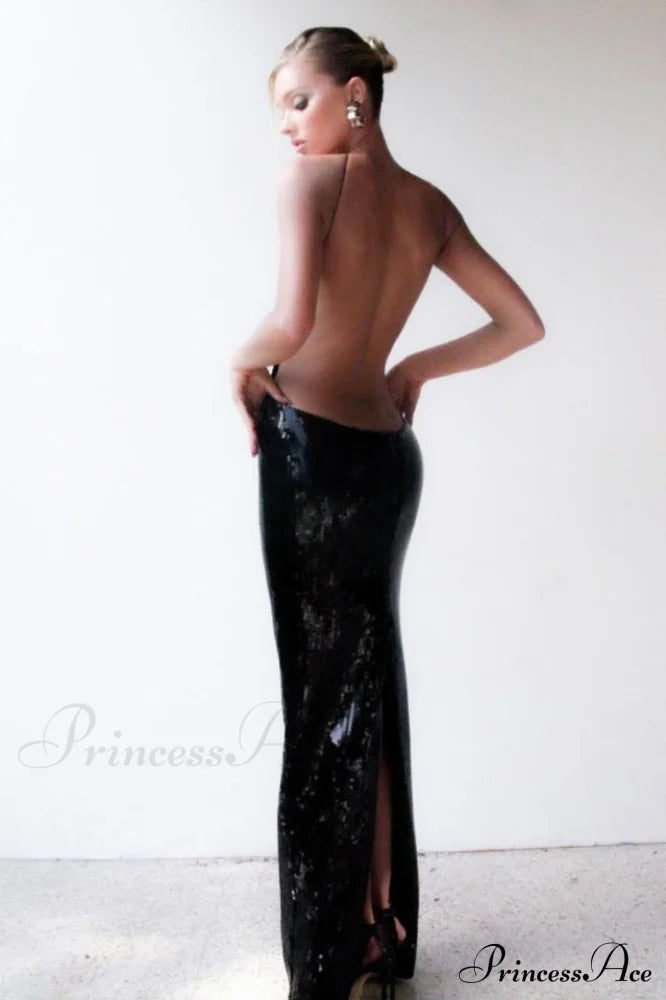 Darcy Backless Stylish Cutout Sequin Dress image 2