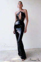 Darcy Backless Stylish Cutout Sequin Dress image 1
