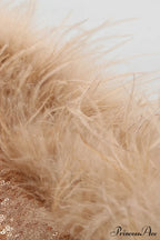 Daria Sequin Stylish Feather Mini Dress image 27