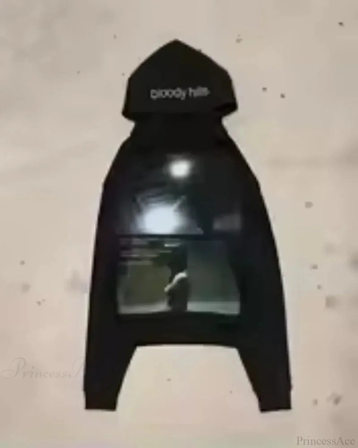 Dark Cartoon Letter Huge Hoodie image 4
