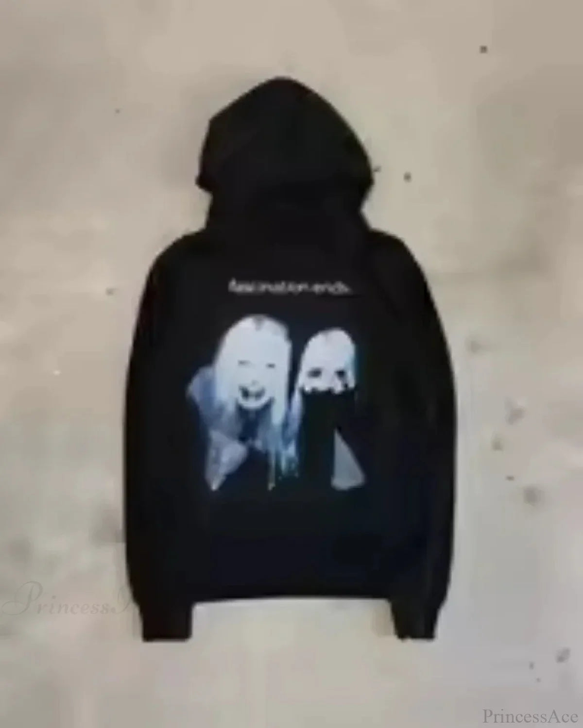 Dark Cartoon Letter Huge Hoodie image 3
