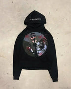 Dark Cartoon Letter Huge Hoodie image 7