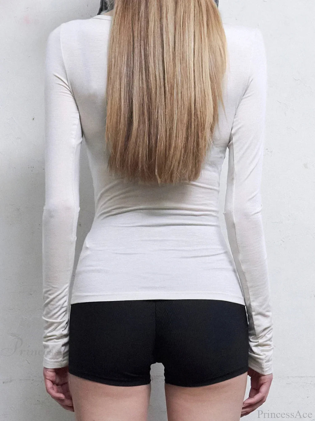 Dark Casual Printed Gothic Slim O-Neck Knit Top image 3