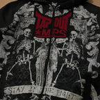 Dark Crimson Letter Antique Hoodie image 2