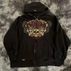 Dark Crimson Letter Antique Hoodie image 5