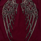 Dark Crimson Oversize Zipper Hoodie image 4