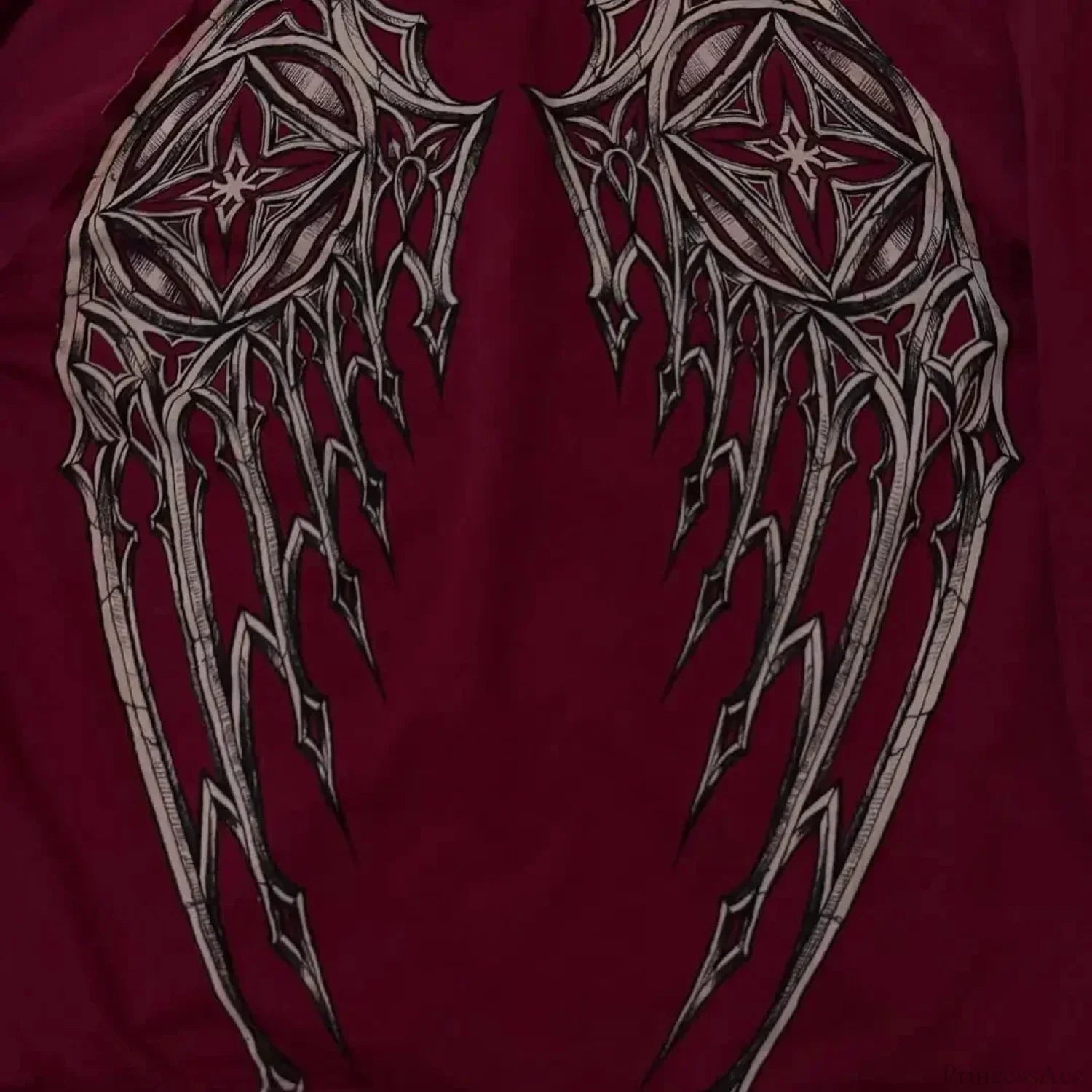 Dark Crimson Oversize Zipper Hoodie image 4