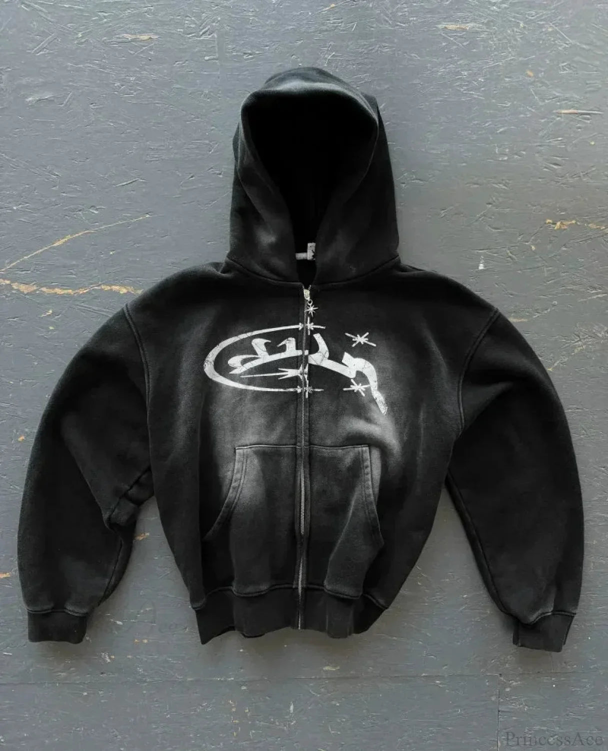 Dark Crimson Oversize Zipper Hoodie image 15