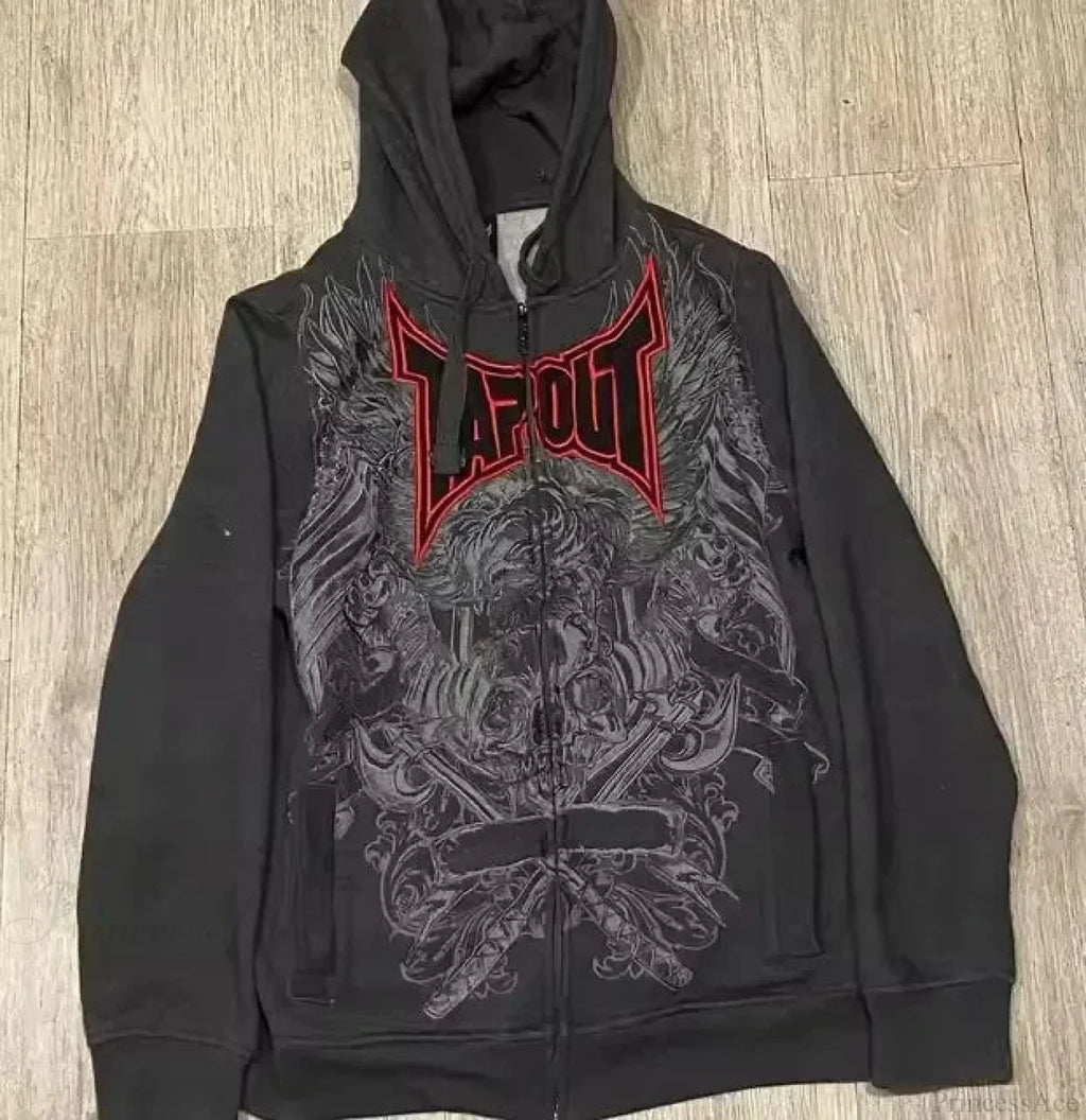 Dark Cross Graphic Pullover Hoodie image 3