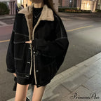 Dark Denim Stylish Fur Lining Jacket image 12