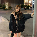 Dark Denim Stylish Fur Lining Jacket image 13