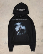 Dark Dirty Pictorial Print Hoodie image 1