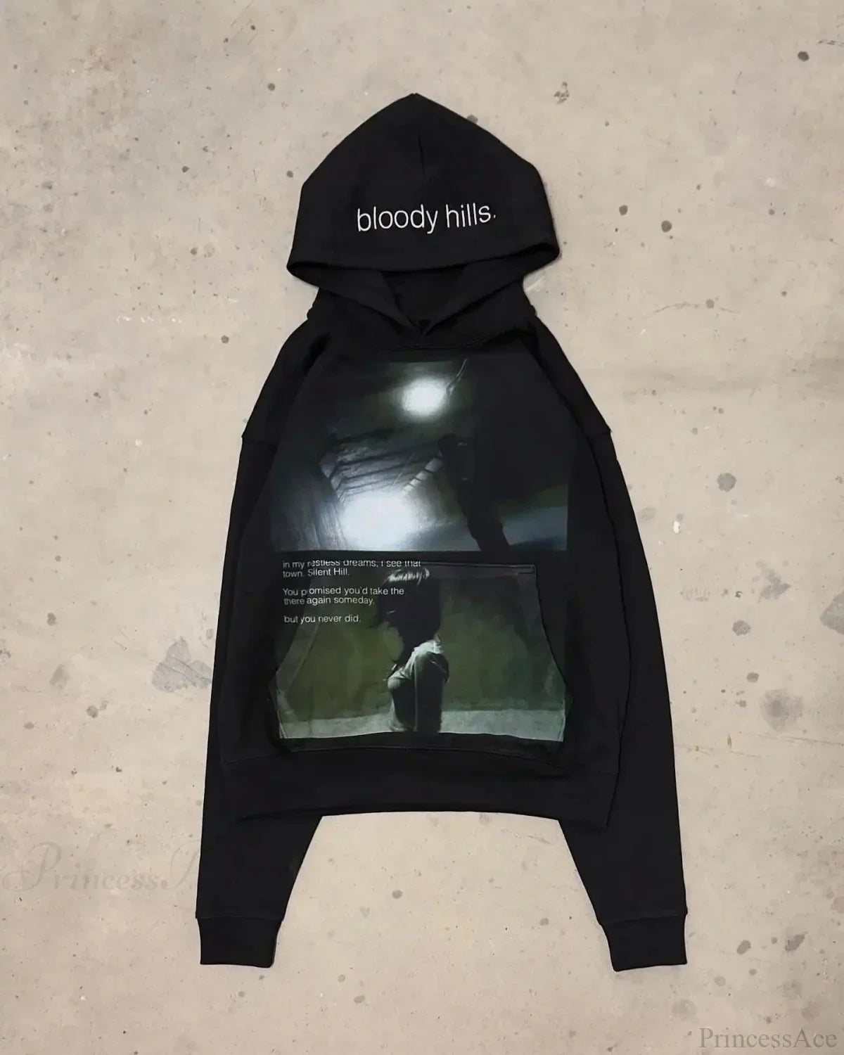 Dark Dirty Pictorial Print Hoodie image 8