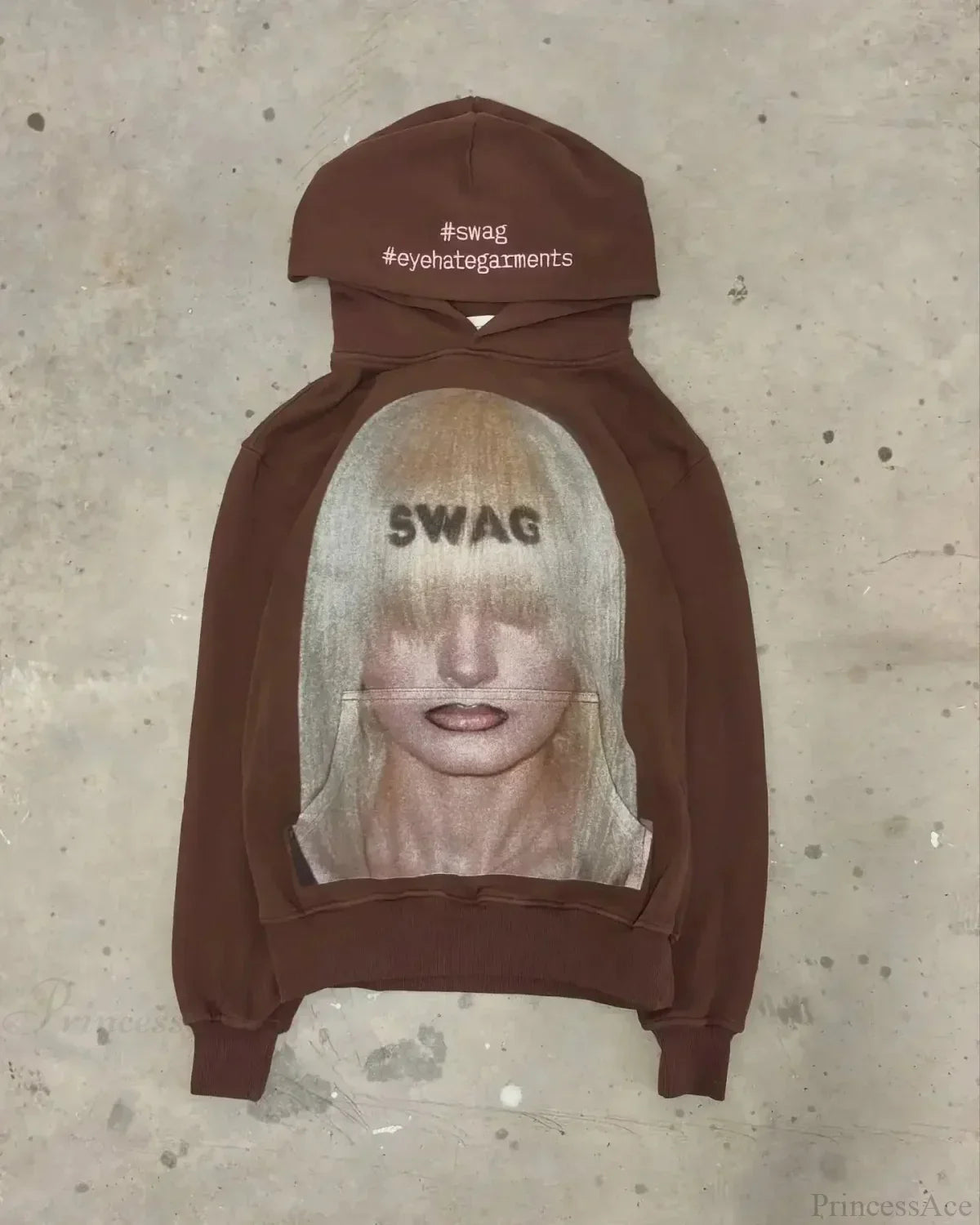 Dark Dirty Pictorial Print Hoodie image 10