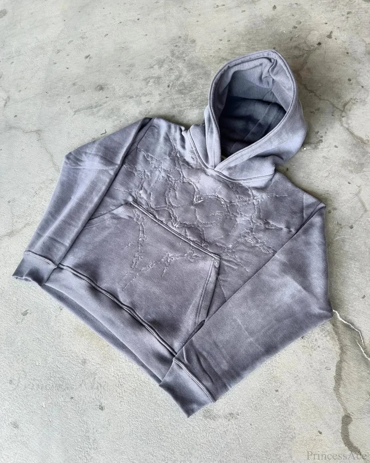 Dark Embroidered Large Hoodie image 2