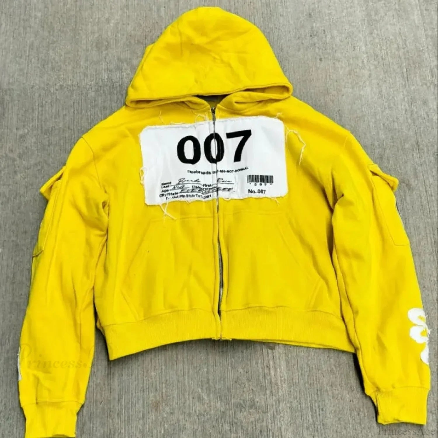 Dark Embroidered Large Hoodie image 10
