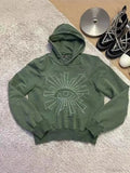 Dark Eye Print Pullover Hoodie image 2