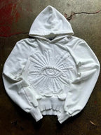 Dark Eye Print Pullover Hoodie image 1