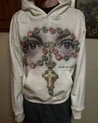 Dark Eyes Print Athletic Hoodie image 4