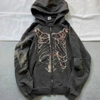 Dark Eyes Print Athletic Hoodie image 19