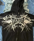 Dark Eyes Print Athletic Hoodie image 8