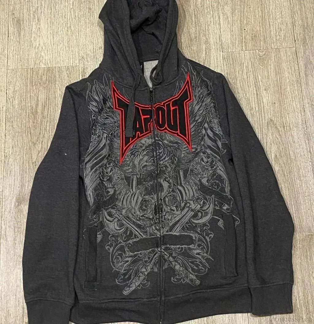 Dark Eyes Print Athletic Hoodie image 9