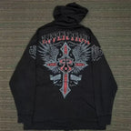 Dark Eyes Print Athletic Hoodie image 10