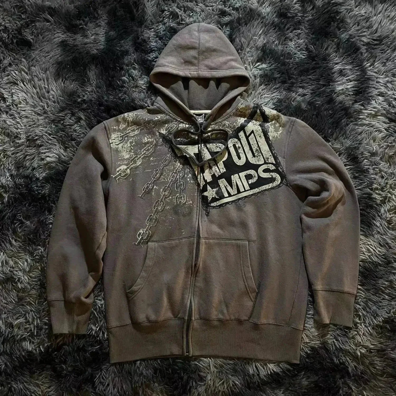 Dark Eyes Print Athletic Hoodie image 13