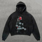 Dark Fashion Design Huge Hoodie image 3