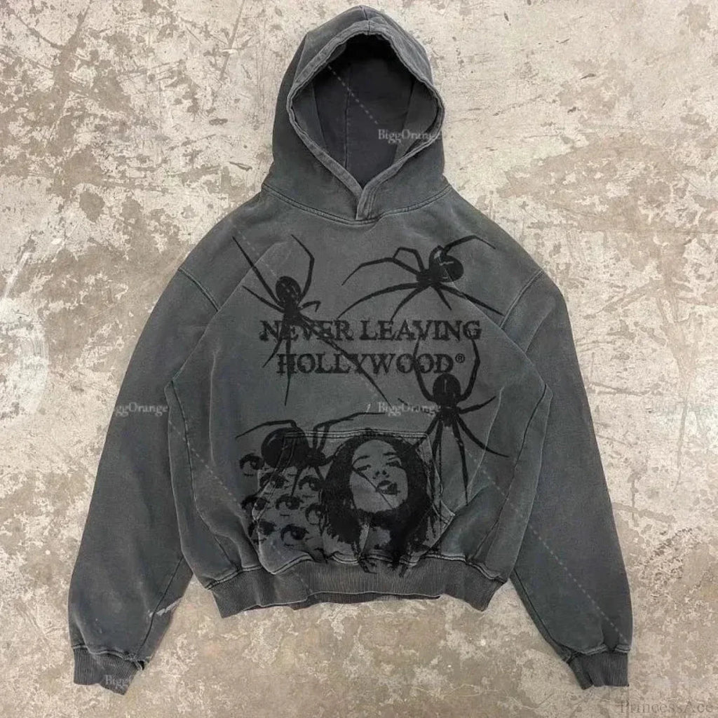 Dark Fashion Design Huge Hoodie image 4