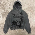 Dark Fashion Design Huge Hoodie image 4