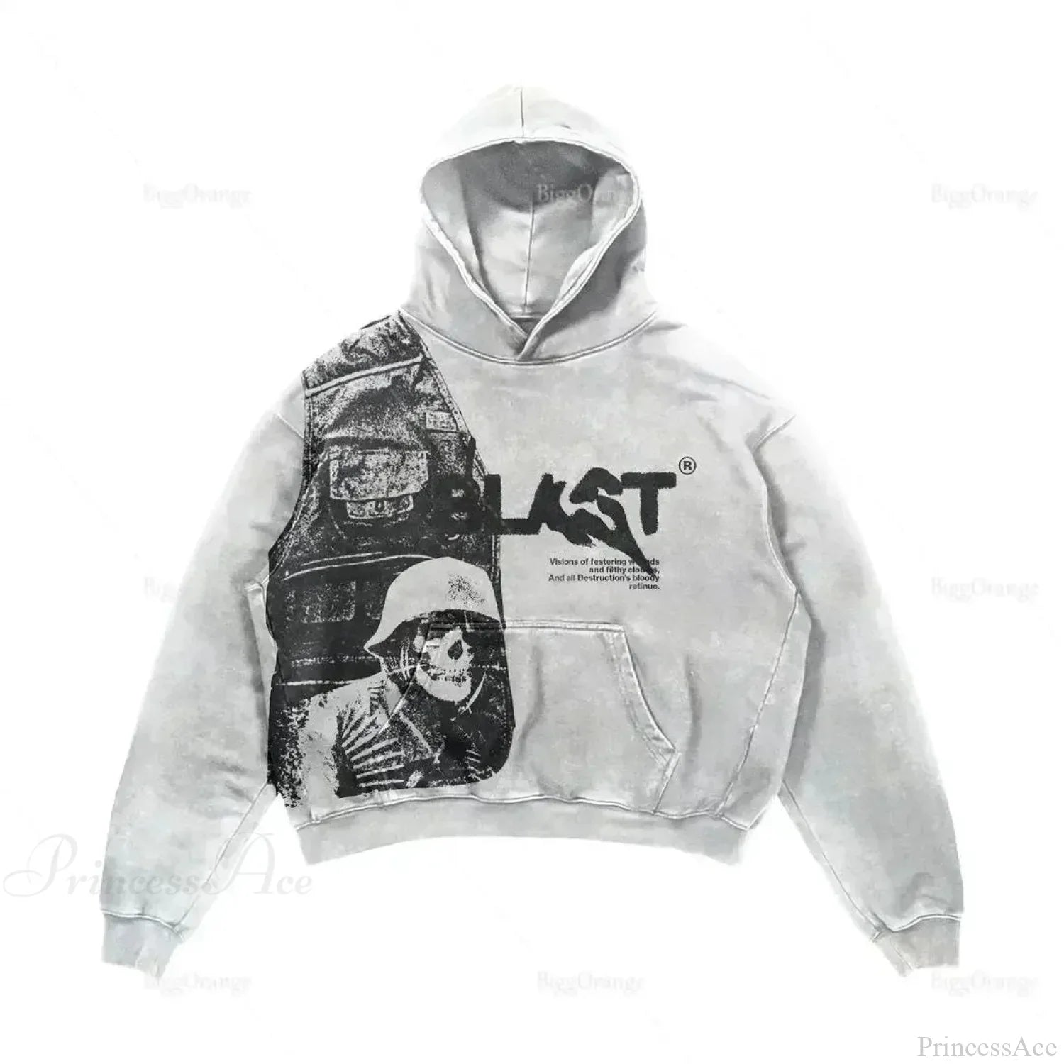 Dark Fashion Design Huge Hoodie image 5