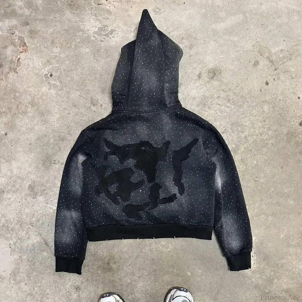 Dark Flash Diamond Patch Hoodie image 2