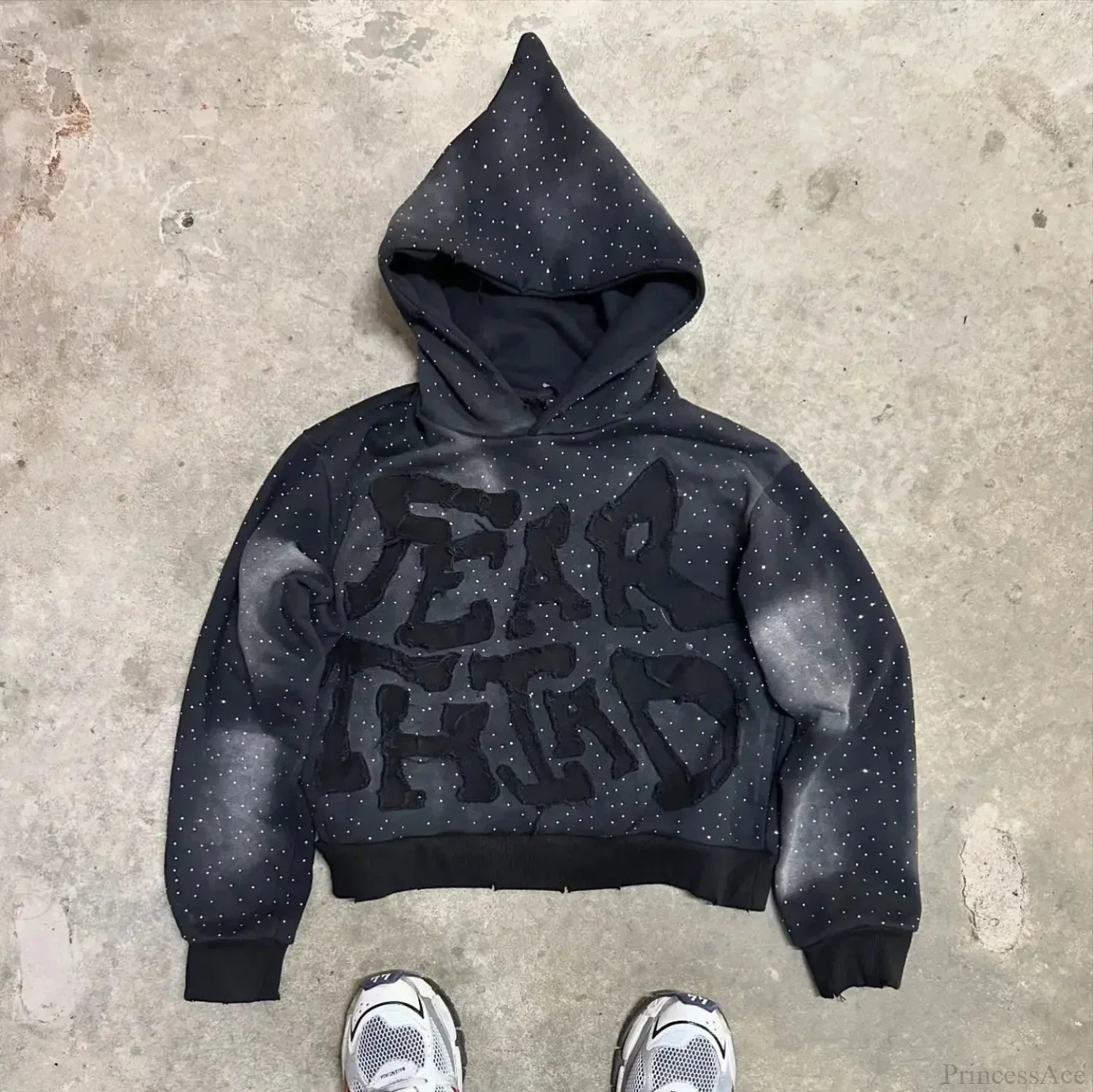 Dark Flash Diamond Patch Hoodie image 1