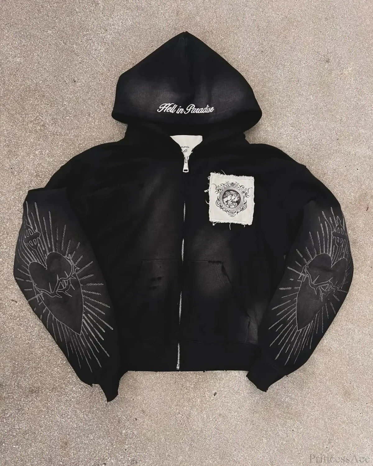 Dark Flash Diamond Patch Hoodie image 11
