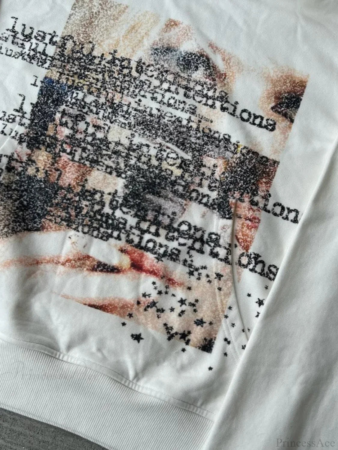 Dark Graphic Print  Y2K S Pullover Hoodie image 2